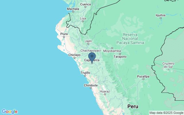 Kaart met locatie Catedral de Cajamarca